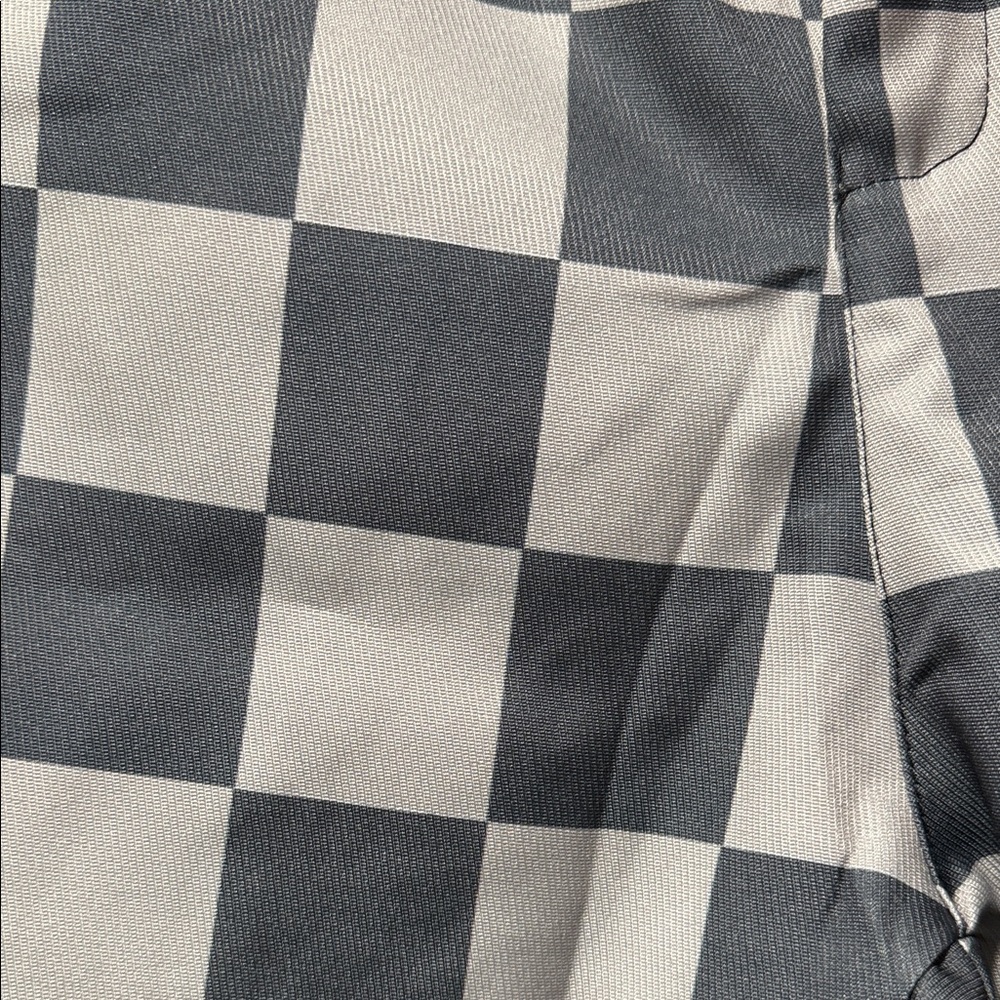 Amazon Men's Black and White Checkered Pants - Picture 2 of 4